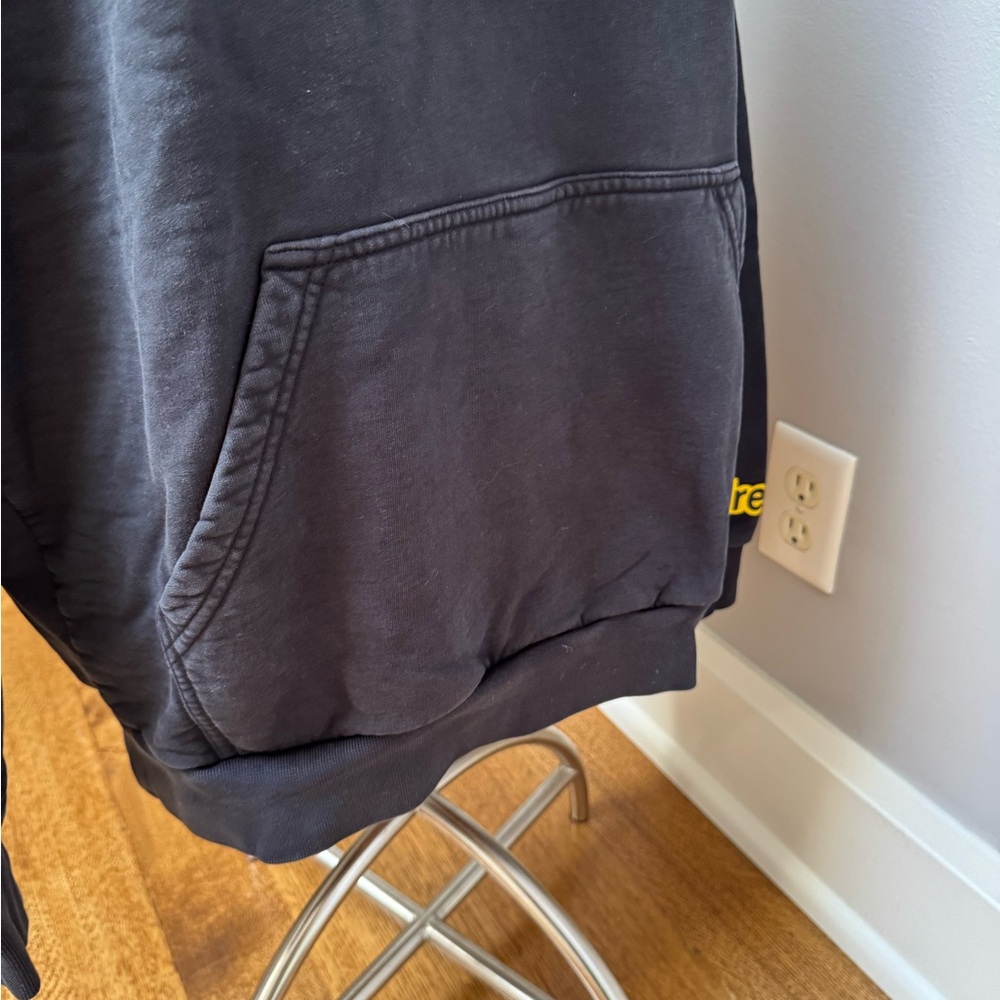 DREW Black Hoodie with Yellow Smiley Logo - Picture 5 of 7